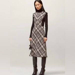 Tory Burch tweed midi dress size 6